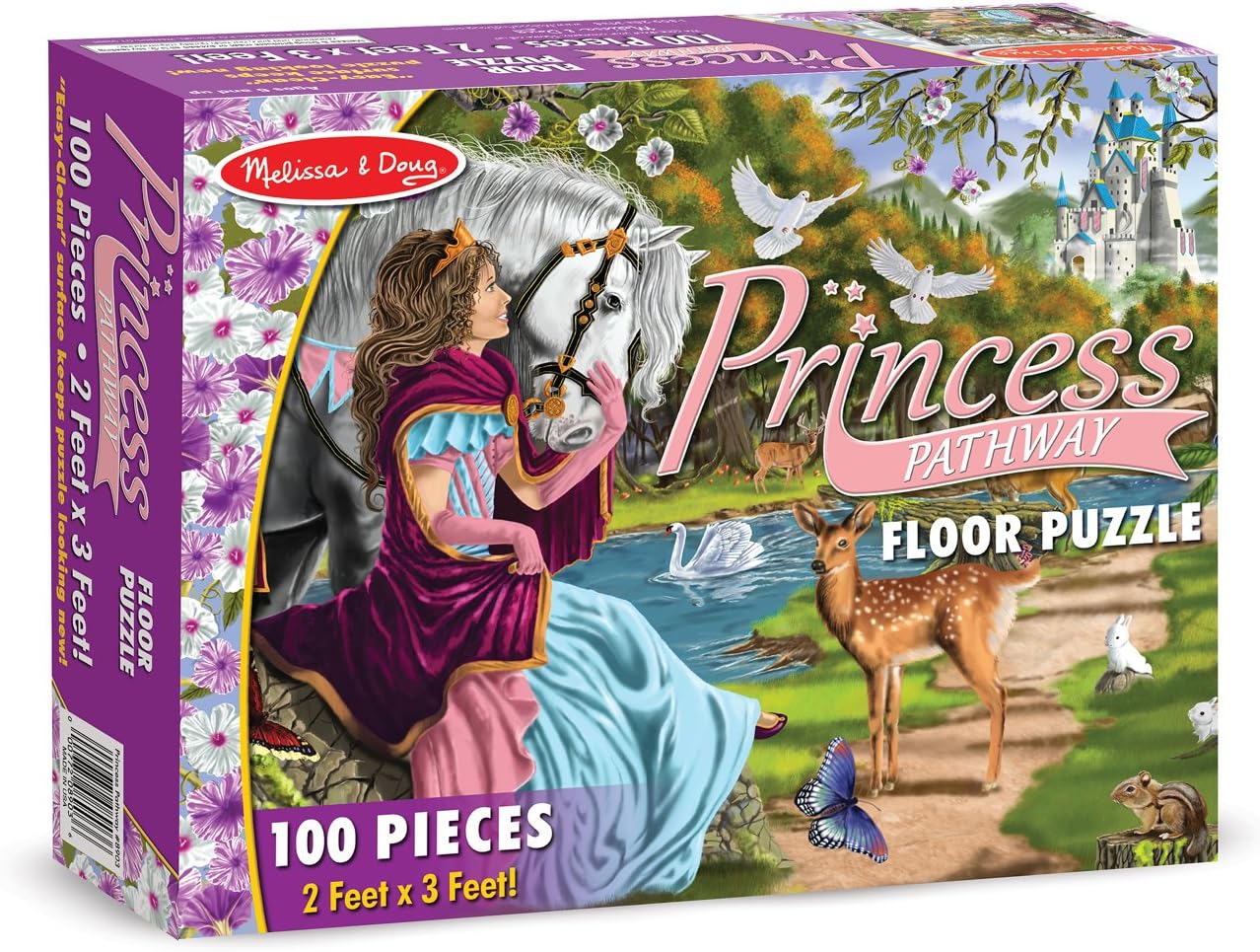 Melissa Doug Princess Floor Puzzle, 100-Piece