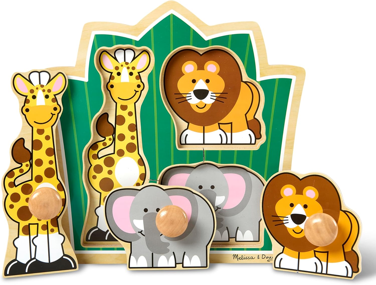 Melissa & Doug and Jungle Friends (Safari) Jumbo Knob 3375 - Activity and Amusement