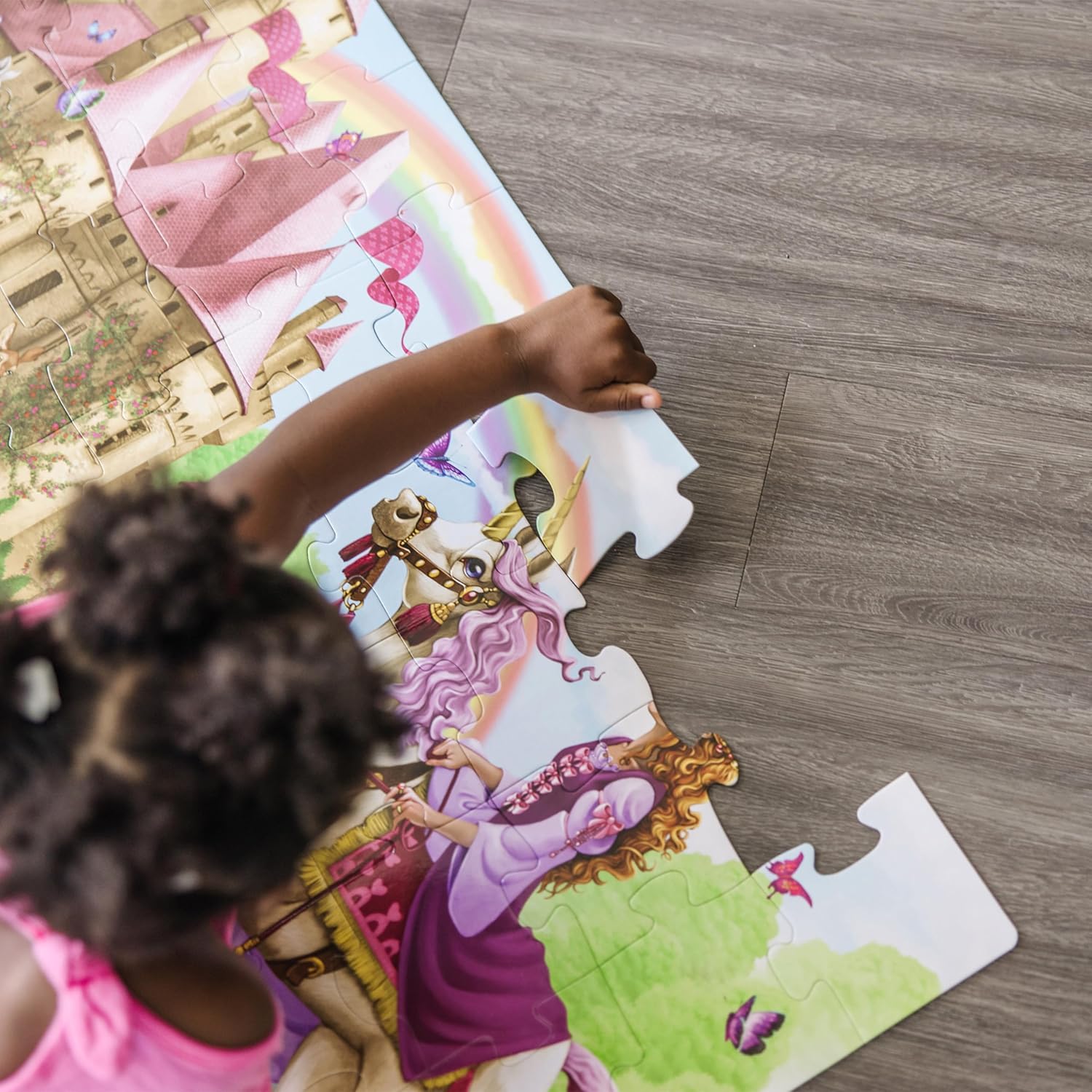 Melissa & Doug Fairy Tale Castle Jumbo Jigsaw Floor Puzzle (48 pcs, 2 x 3 feet)