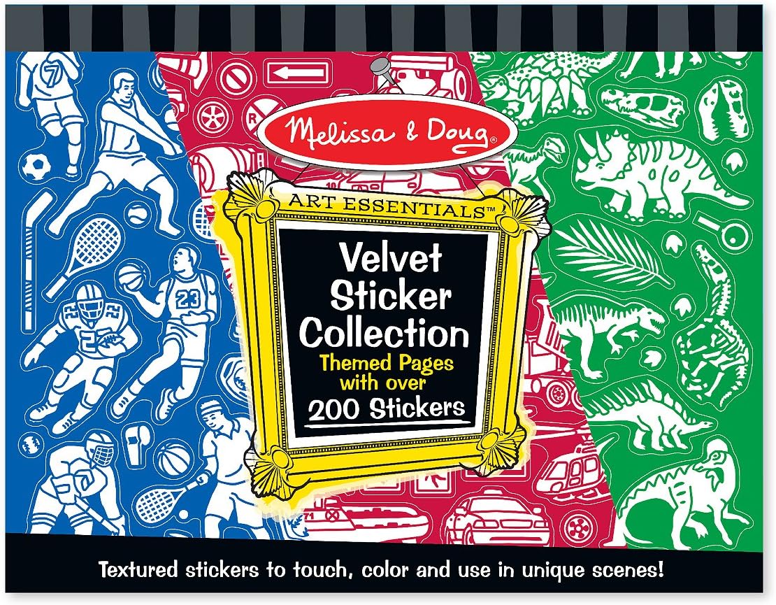 Melissa & Doug (Blue) - Velvet Sticker Collection