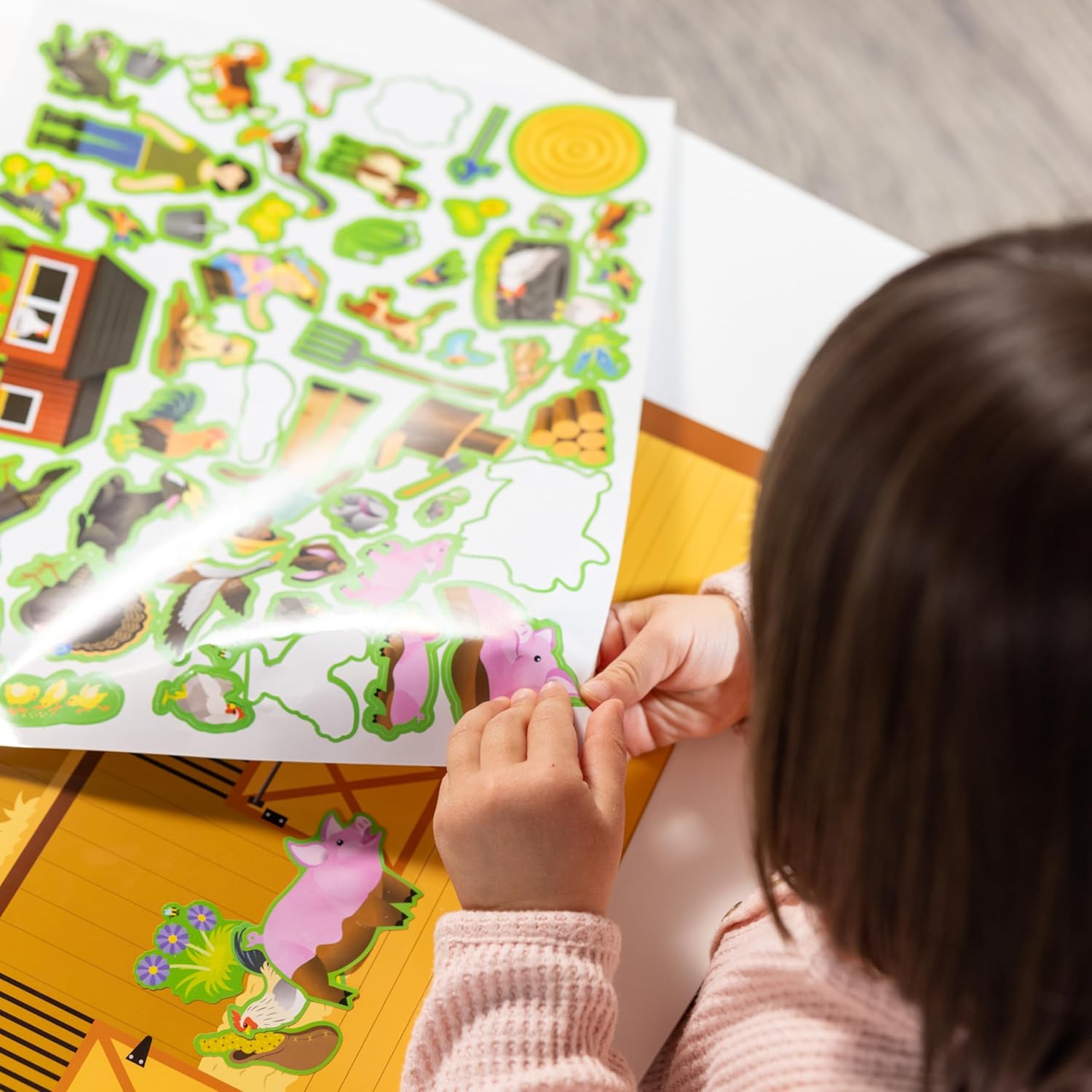 Melissa & Doug Reusable Sticker Pad: Farm - 280+ Stickers, 5 Scenes
