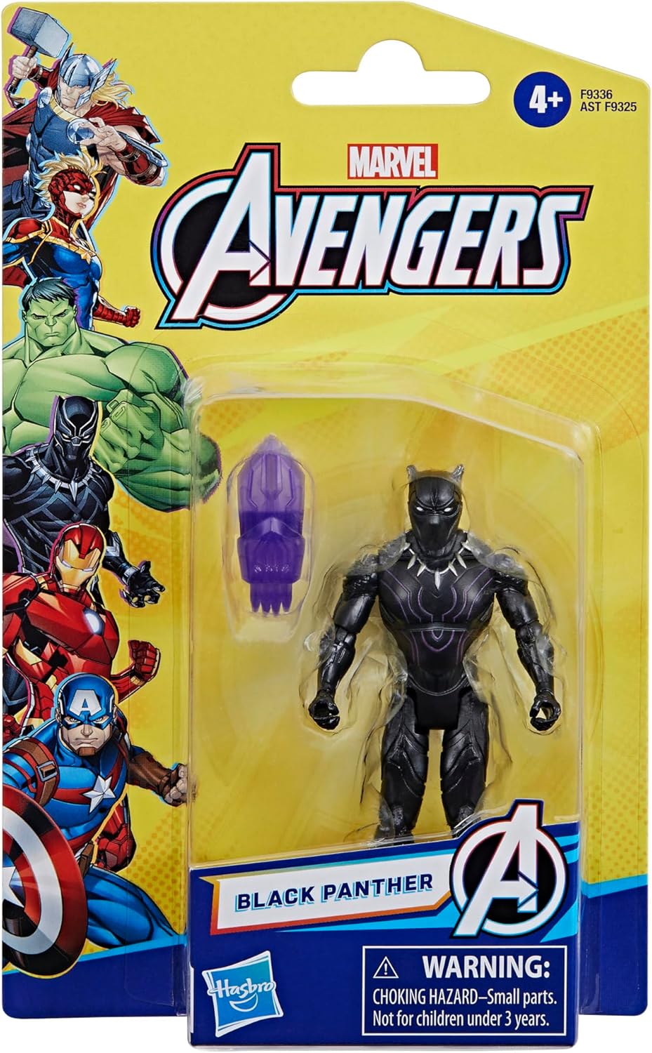 Star Wars Marvel Epic Hero Series Black Panther Action Figure, 4-inch, Avengers Super Hero Toys for Kids Ages 4 and Up