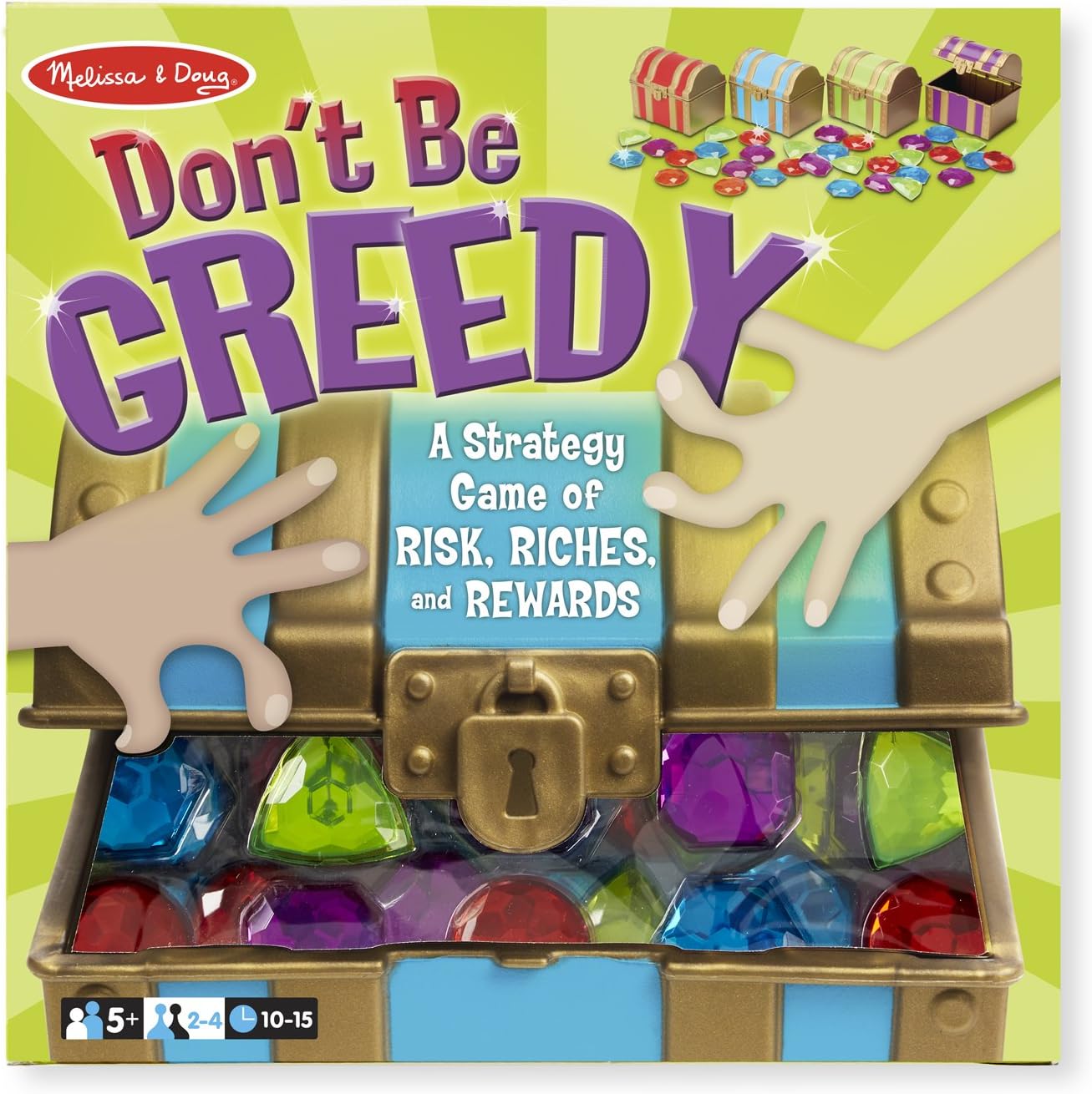 Melissa & Doug Don't Be Greedy: A Strategy Game for 2-4 Players, Ages 8+
