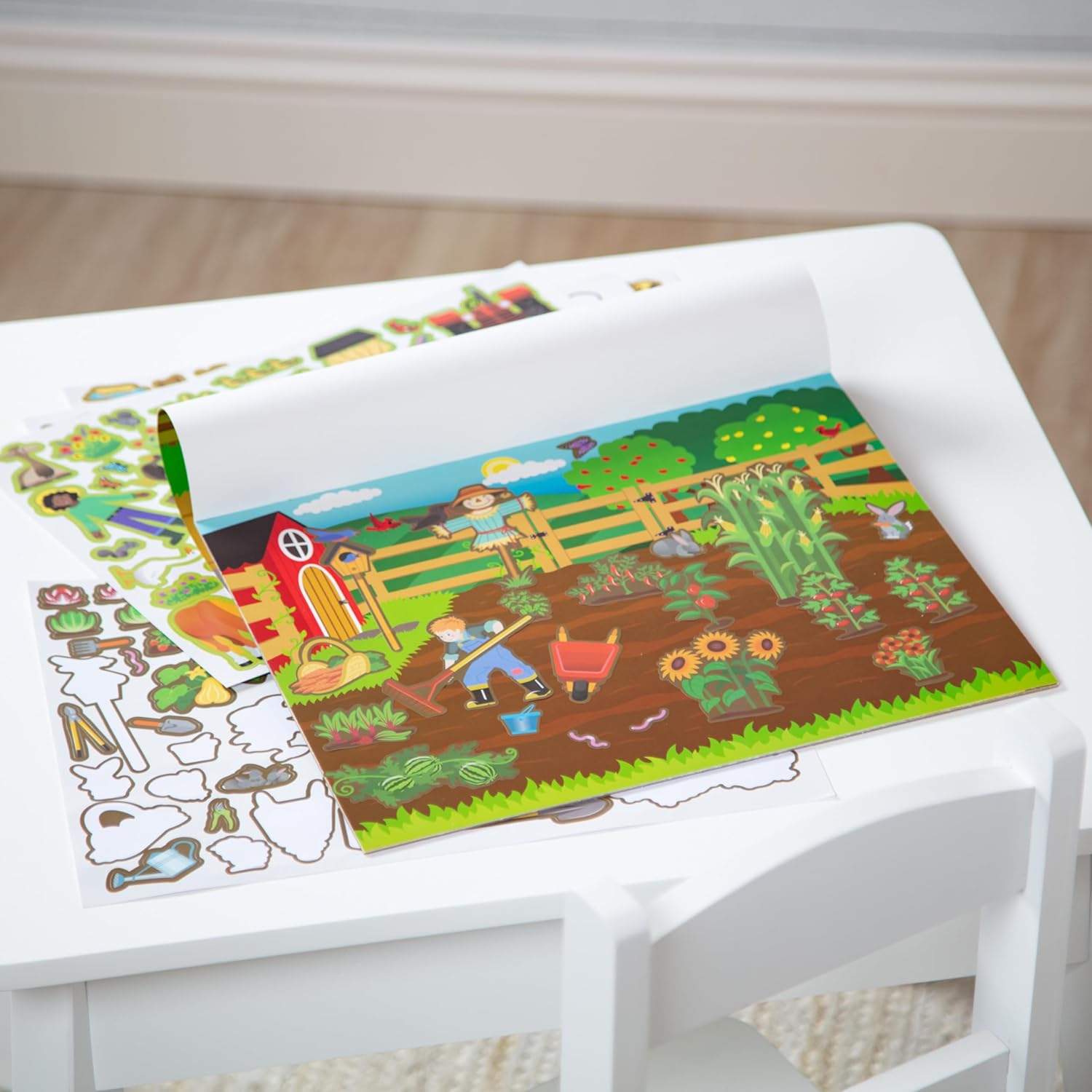 Melissa & Doug Reusable Sticker Pad: Farm - 280+ Stickers, 5 Scenes