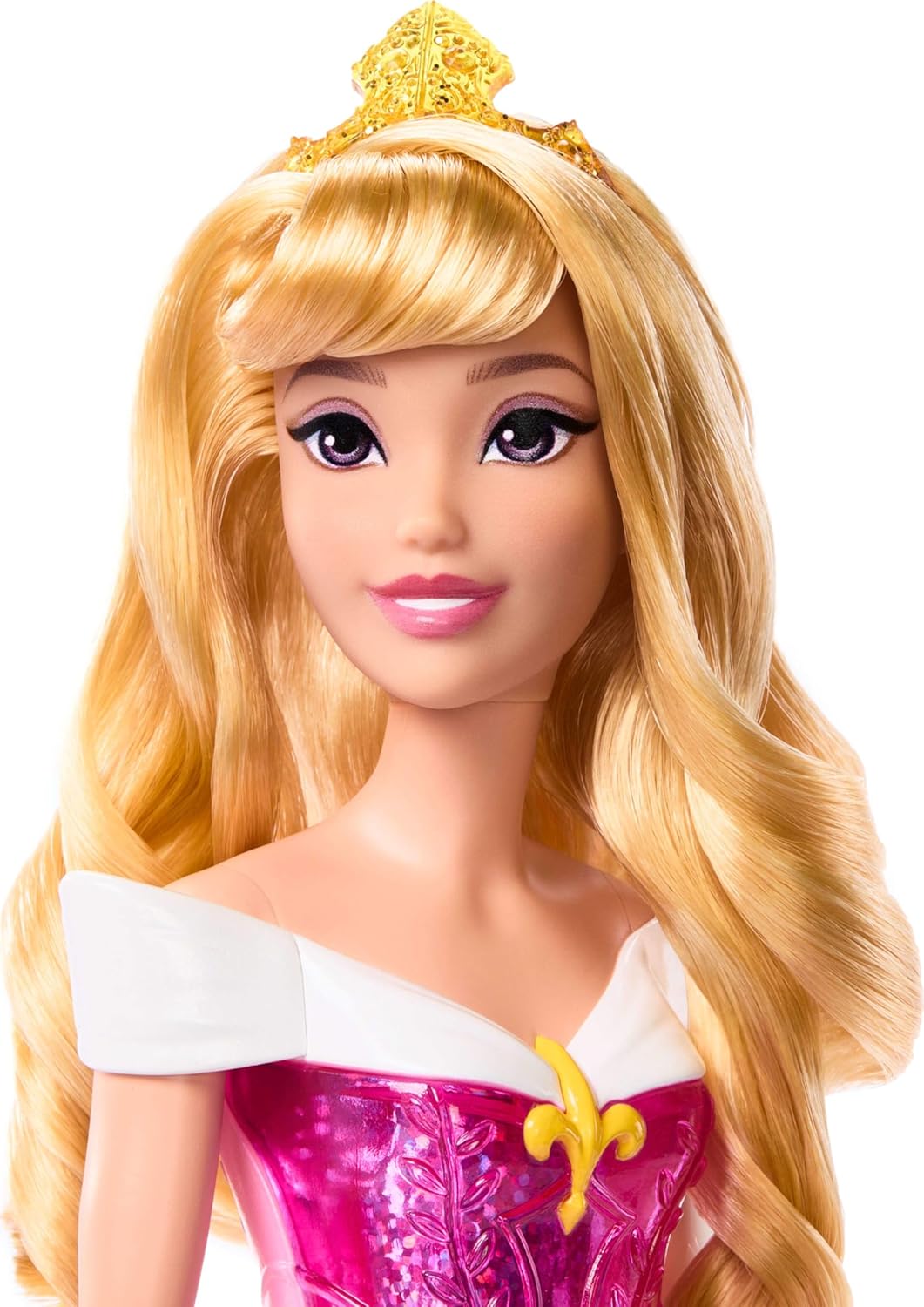 Mattel Disney Princess Tiana Doll in Sparkling Fashion with Removable Skirt, Tiara and Shoes, Posable & Collectible, Inspired by Movie