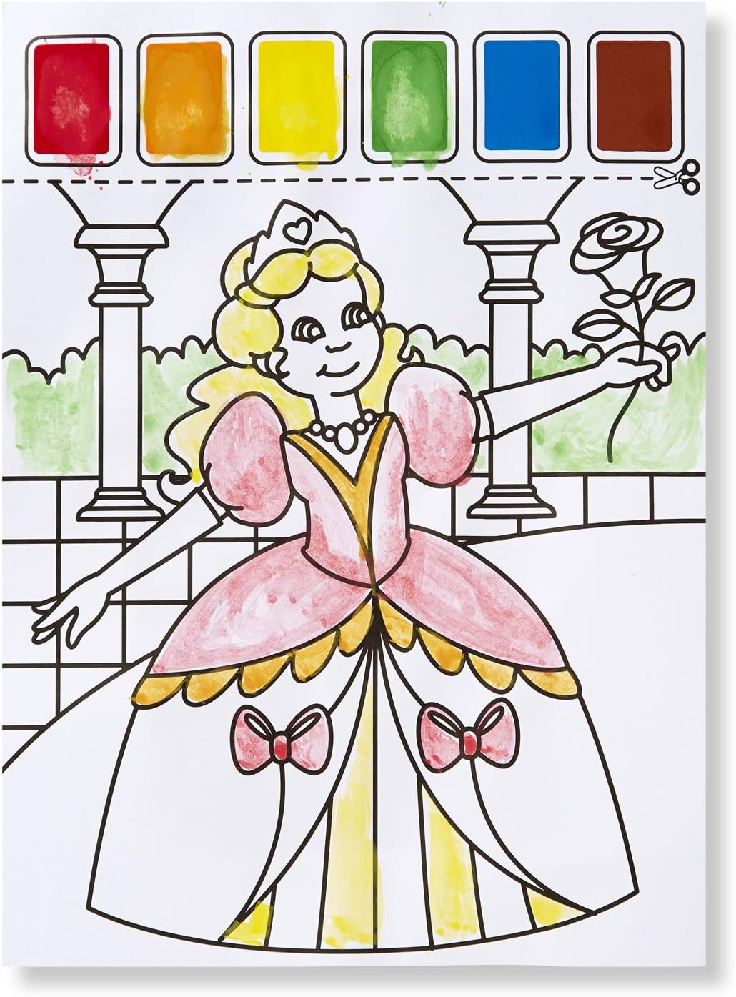 Melissa & Doug Paint With Water Kids' Art Pad With Paintburs