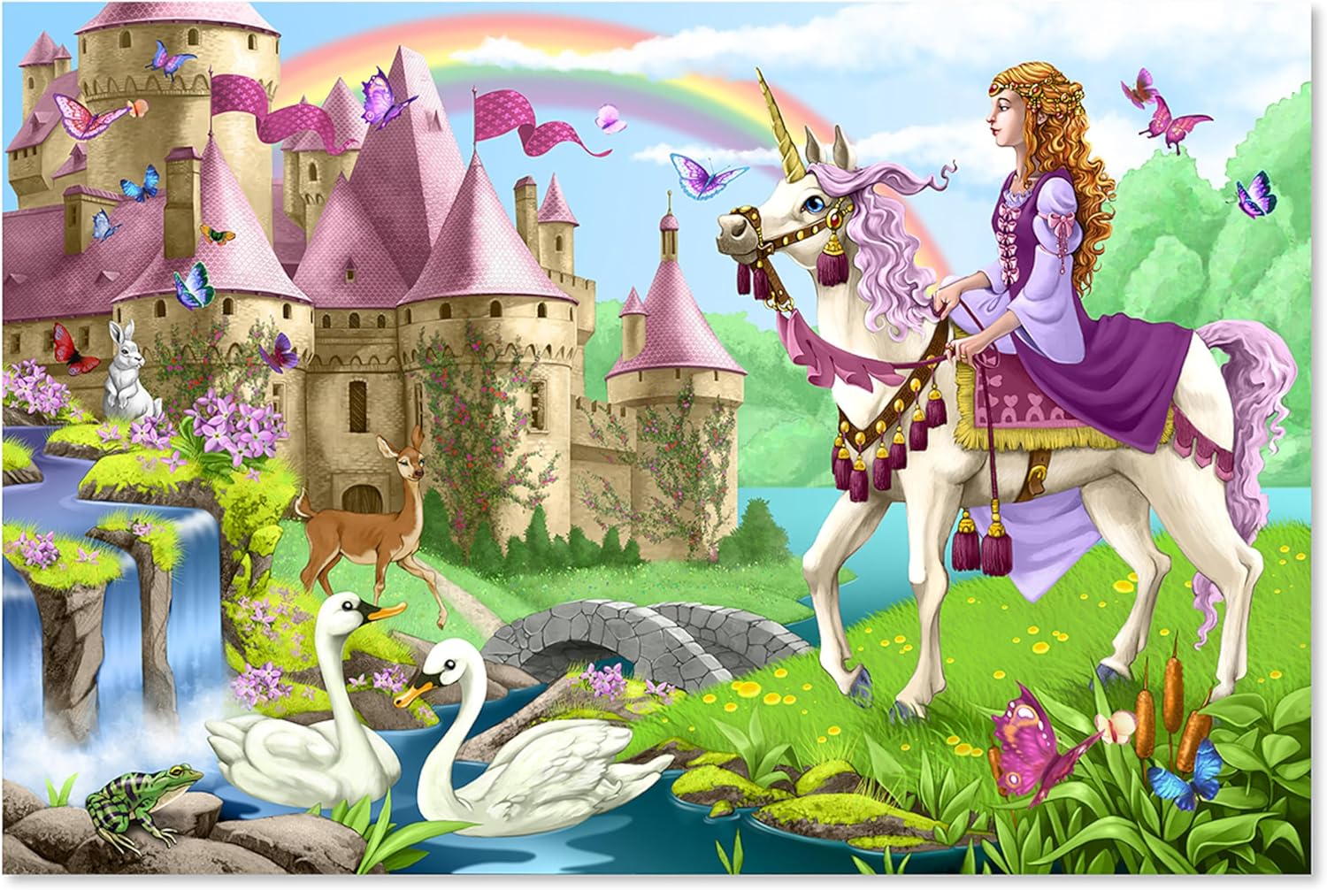 Melissa & Doug Fairy Tale Castle Jumbo Jigsaw Floor Puzzle (48 pcs, 2 x 3 feet)
