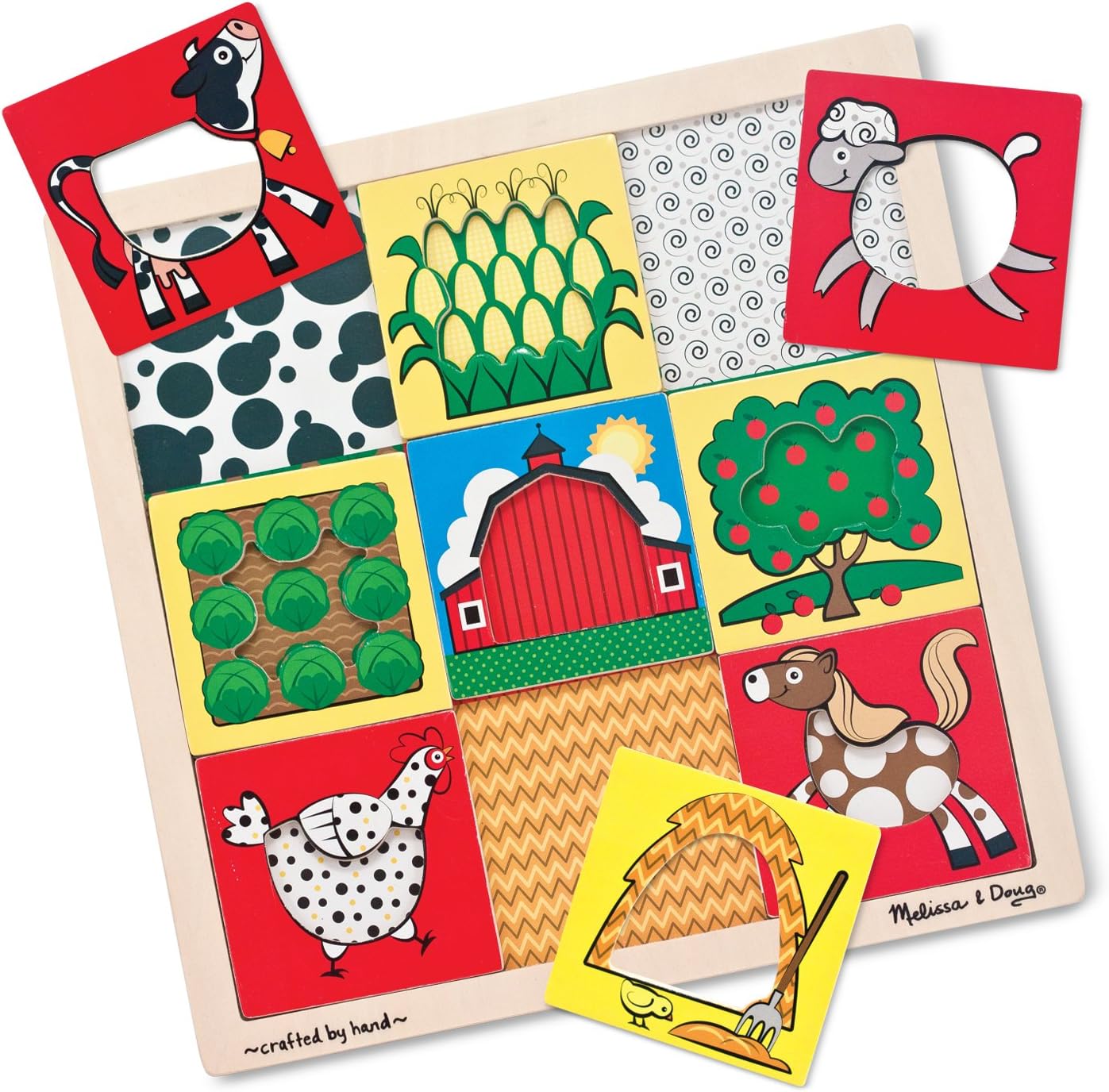 Melissa & Doug Peek-Through Puzzle - Farm