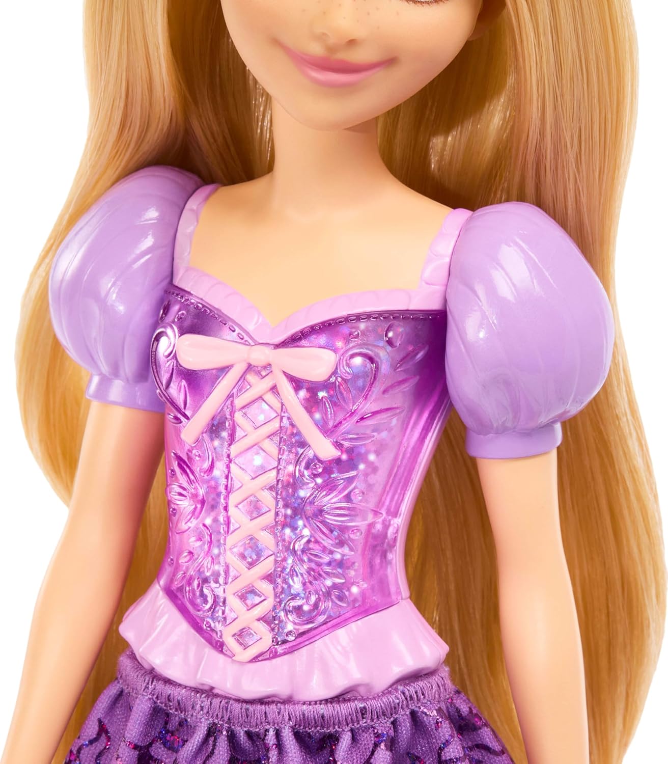 Mattel Disney Princess Tiana Doll in Sparkling Fashion with Removable Skirt, Tiara and Shoes, Posable & Collectible, Inspired by Movie