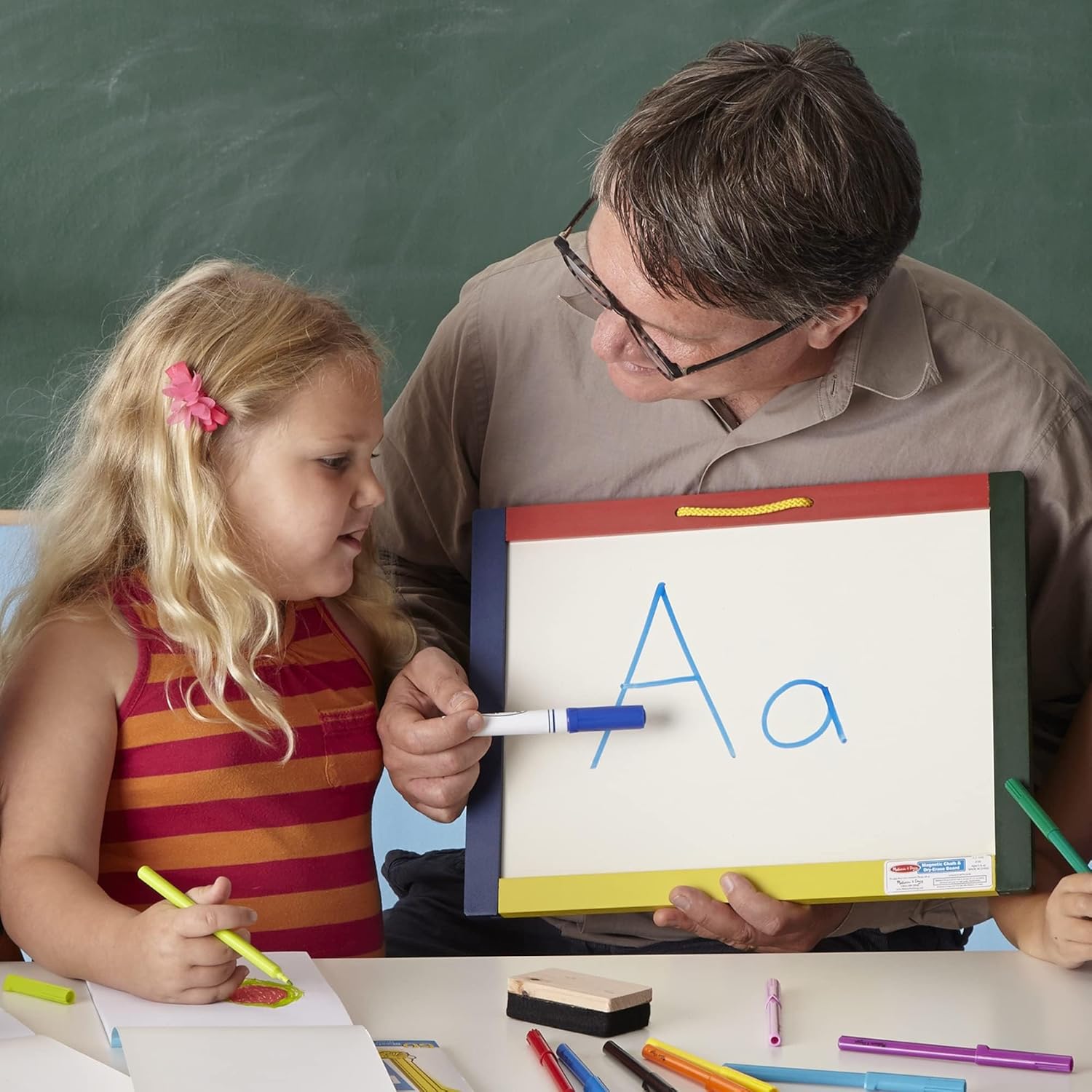 Melissa & Doug Magnetic Chalkboard/Dry-Erase Board 10145 Educational Toys