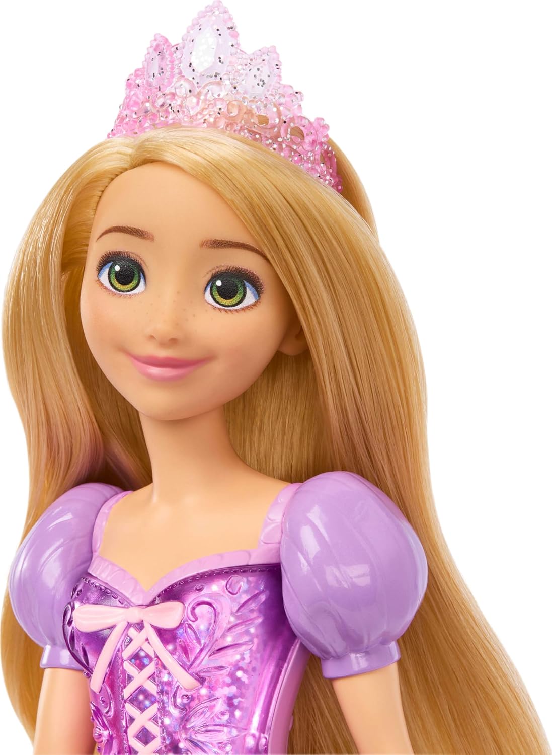 Mattel Disney Princess Tiana Doll in Sparkling Fashion with Removable Skirt, Tiara and Shoes, Posable & Collectible, Inspired by Movie