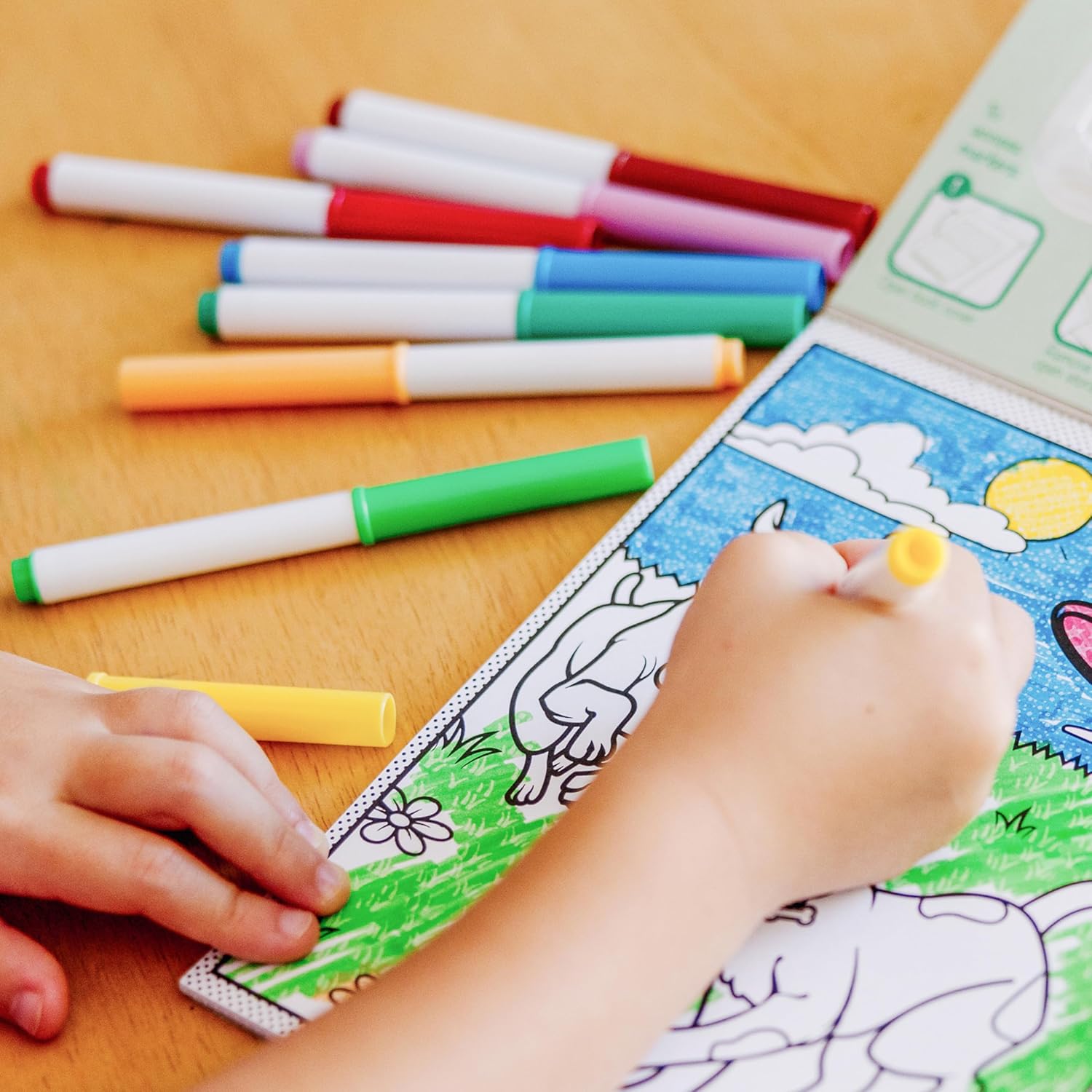 Melissa & Doug Magic-Pattern Kidsââ‚¬ Pets Marker Coloring Pad On The Go Travel Activity