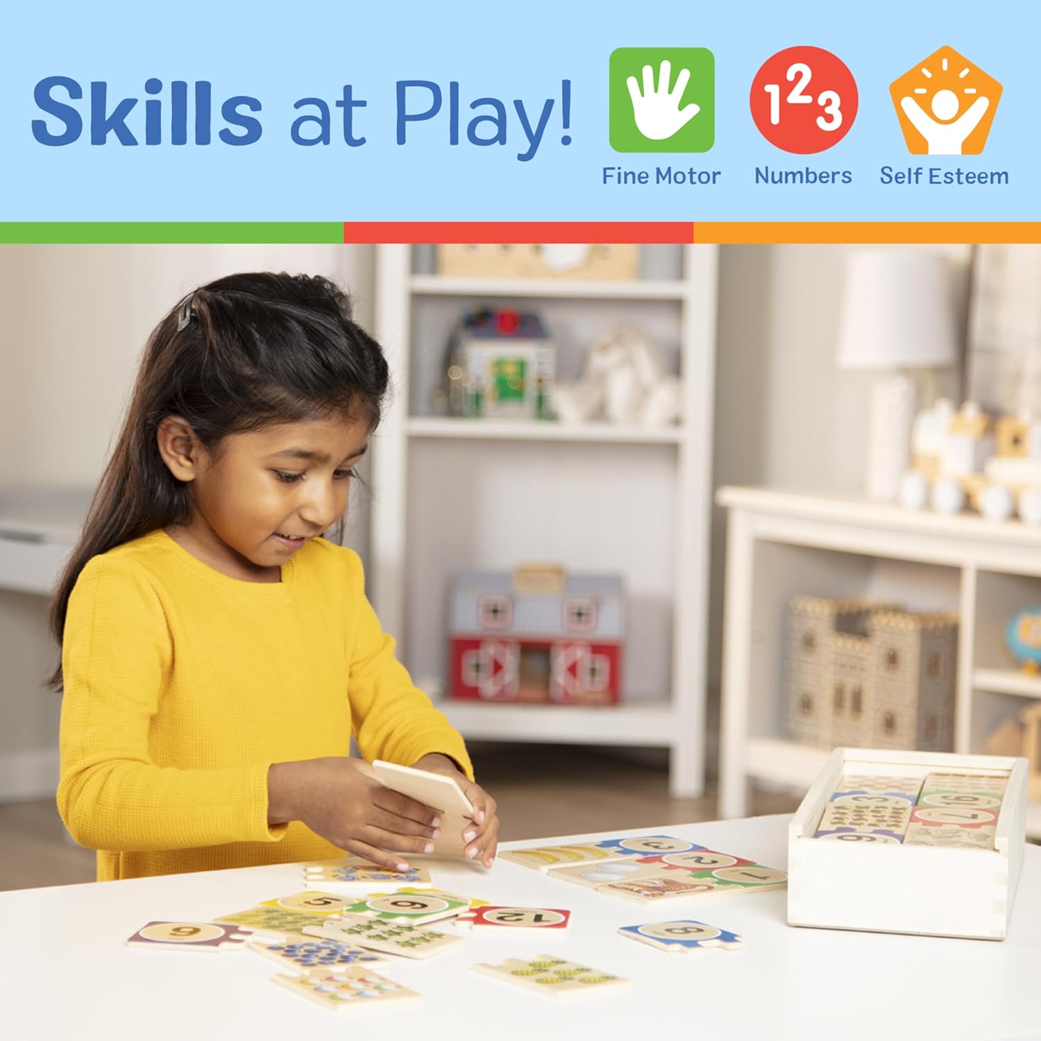 Melissa & Doug Number Puzzles, Multi/None, 885693438879