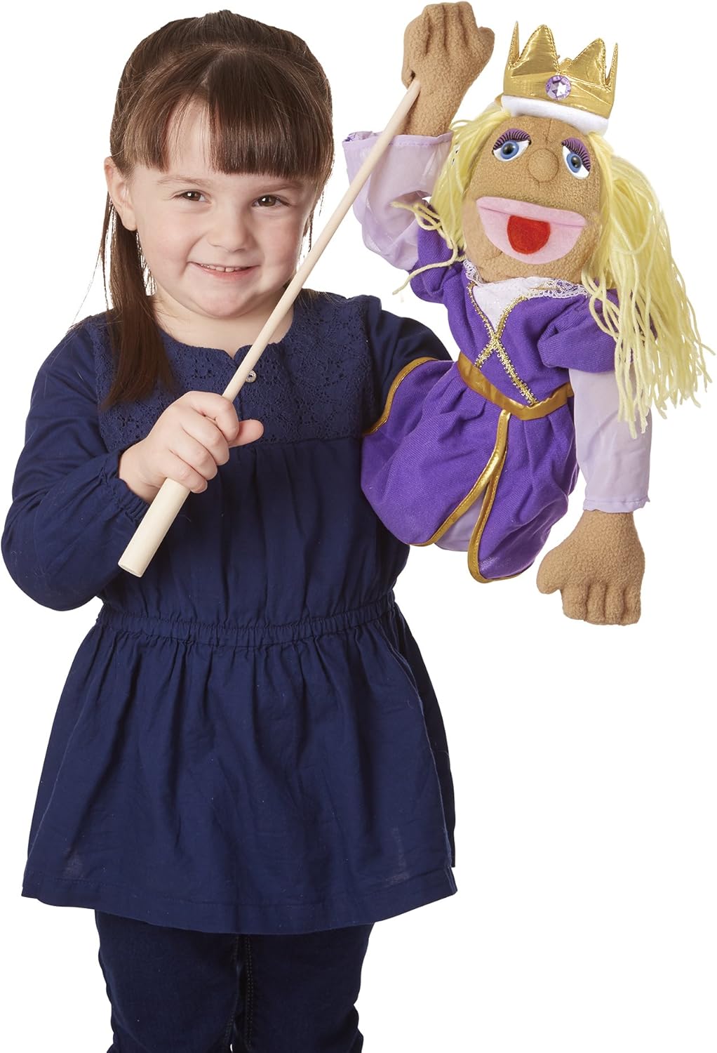 Melissa & Doug Royal Princess Puppet With Detachable Wooden