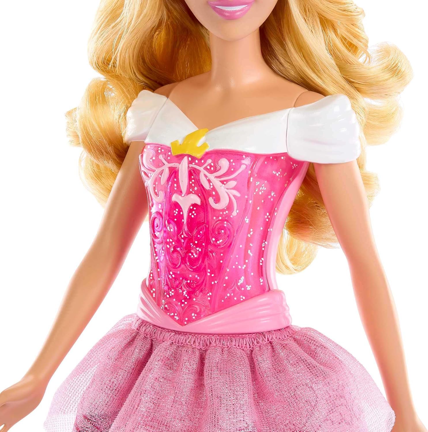 Mattel Disney Princess Tiana Doll in Sparkling Fashion with Removable Skirt, Tiara and Shoes, Posable & Collectible, Inspired by Movie