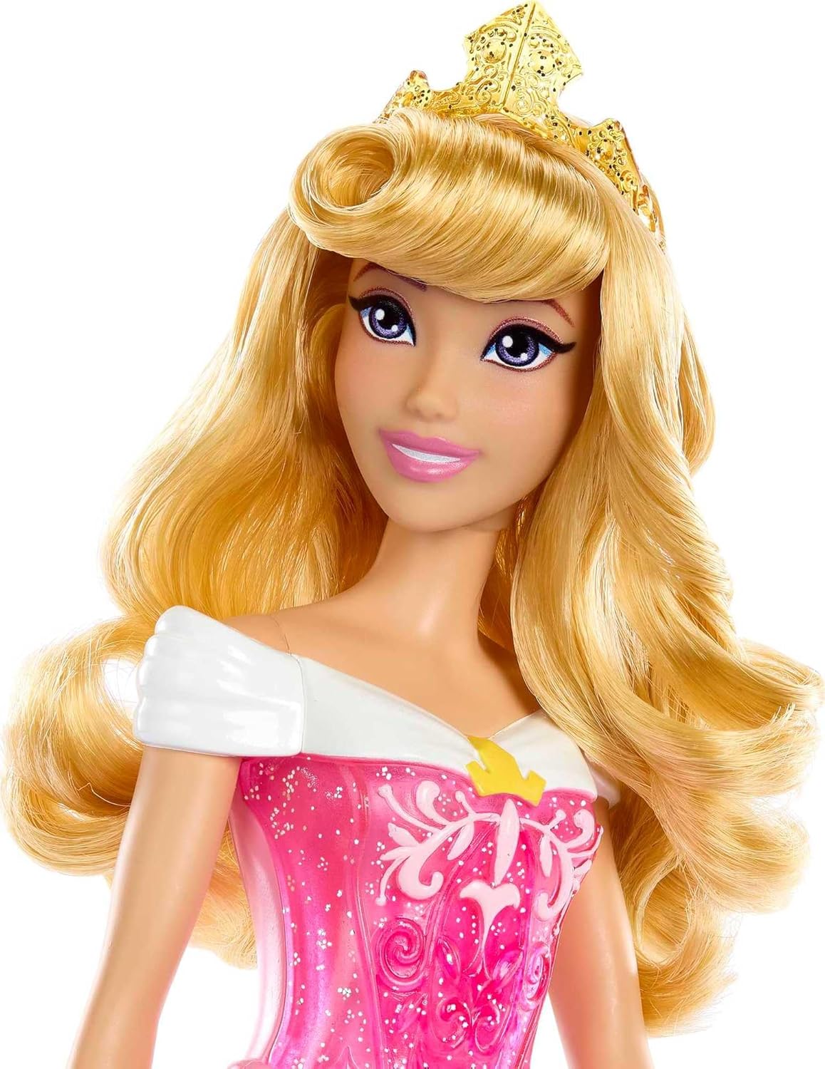 Mattel Disney Princess Tiana Doll in Sparkling Fashion with Removable Skirt, Tiara and Shoes, Posable & Collectible, Inspired by Movie