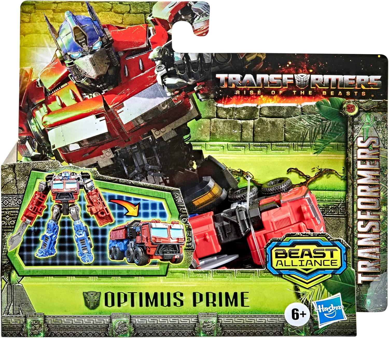 Transformers Toys Transformers: Rise of the Beasts Movie Beast Alliance Battle Changers Optimus Prime Action Figure, Ages 6 and Up, 4.5 inch