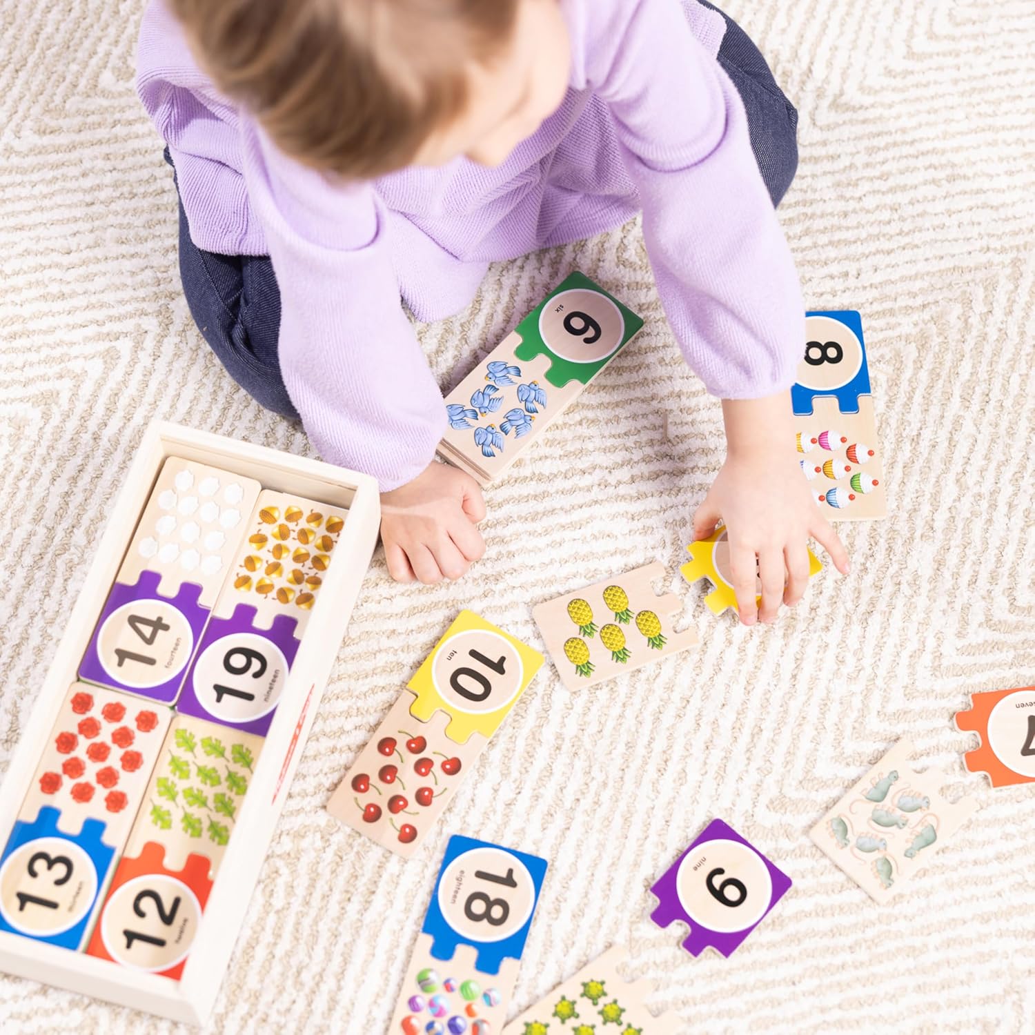 Melissa & Doug Number Puzzles, Multi/None, 885693438879